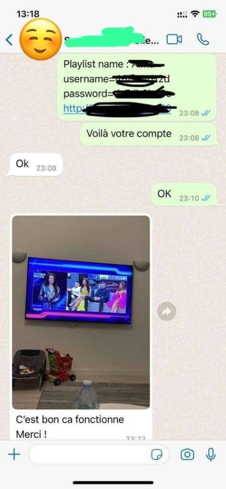 "Client sharing their excitement about the seamless sports streaming experience on IPTV Cameroun."